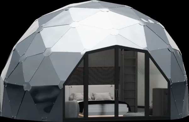 Afbeelding van metallic-white spacedome